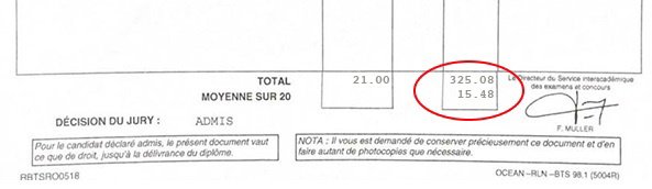 Bulletin relevé de notes de pour son BTSA GEMEAU Bulletin relevé de notes de pour son BTSA GEMEAU